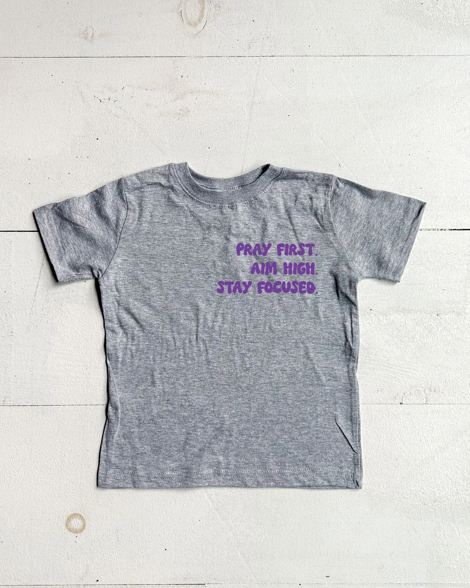 Pray. Aim. Focus. Kids T-shirt