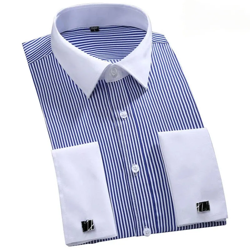 Prestige Men's French Cuff Dress Shirt