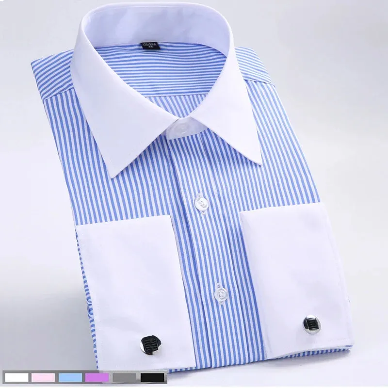 Prestige Men's French Cuff Dress Shirt