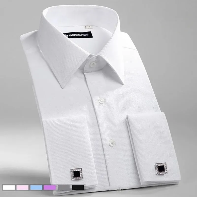 Prestige Men's French Cuff Dress Shirt