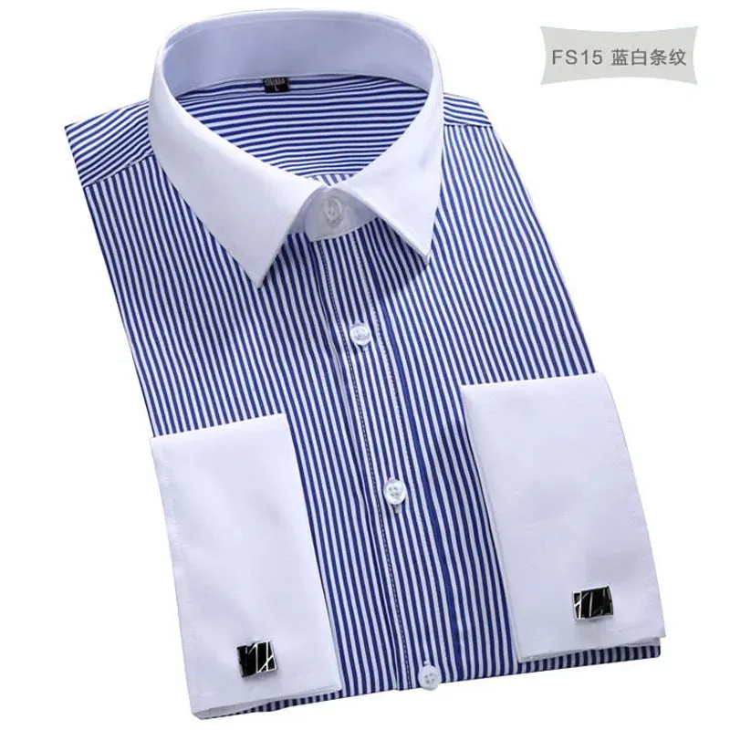 Prestige Men's French Cuff Dress Shirt