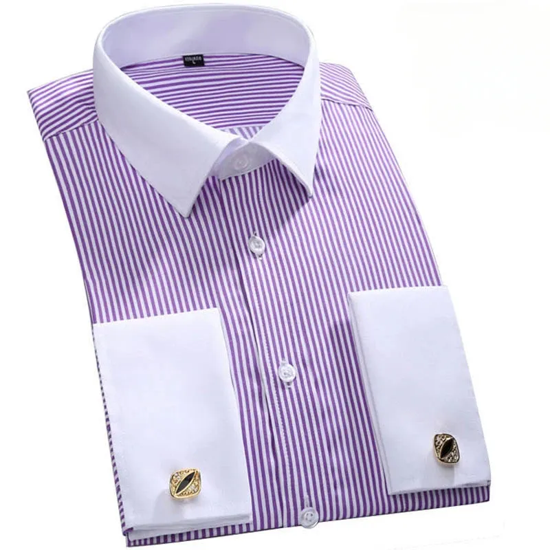 Prestige Men's French Cuff Dress Shirt