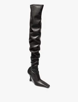 Proenza Schouler Ruched over the knee Boots- Black