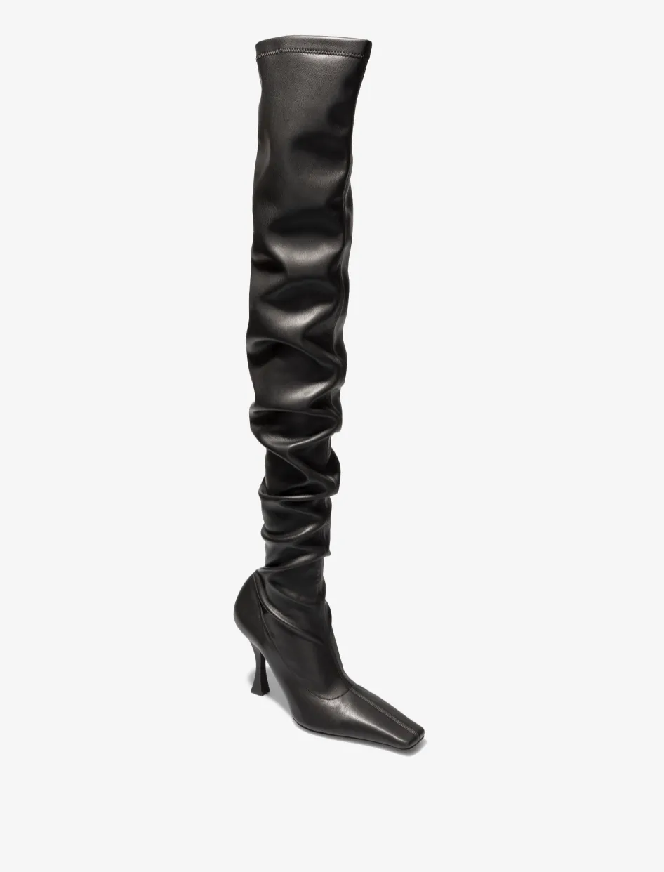 Proenza Schouler Ruched over the knee Boots- Black