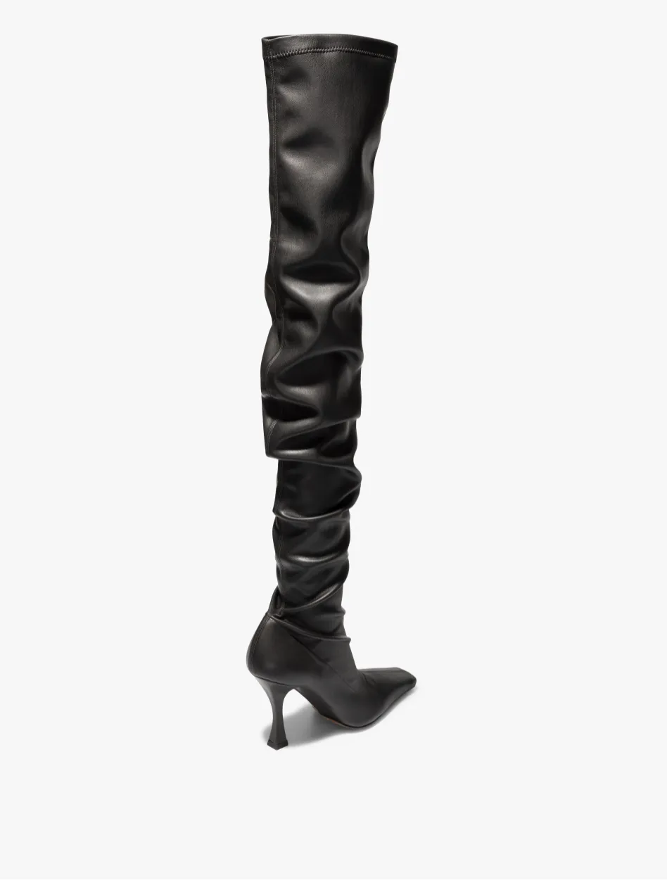 Proenza Schouler Ruched over the knee Boots- Black