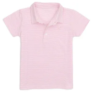 Properly Tied LD Jackson Pocket Polo in Pink Stripe