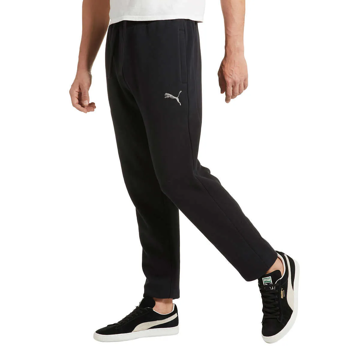 PUMA Men's Heavyweight Fleece Jogger (Black, L)