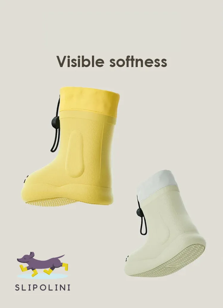 Puppy Paw Children's EVA Rain Boots - Fun Dog-Inspired Design, Available in Three Bright Colors, Waterproof and Durable - Perfect for Outdoor Adventures, Rainy Days, and Playtime in Any Weather