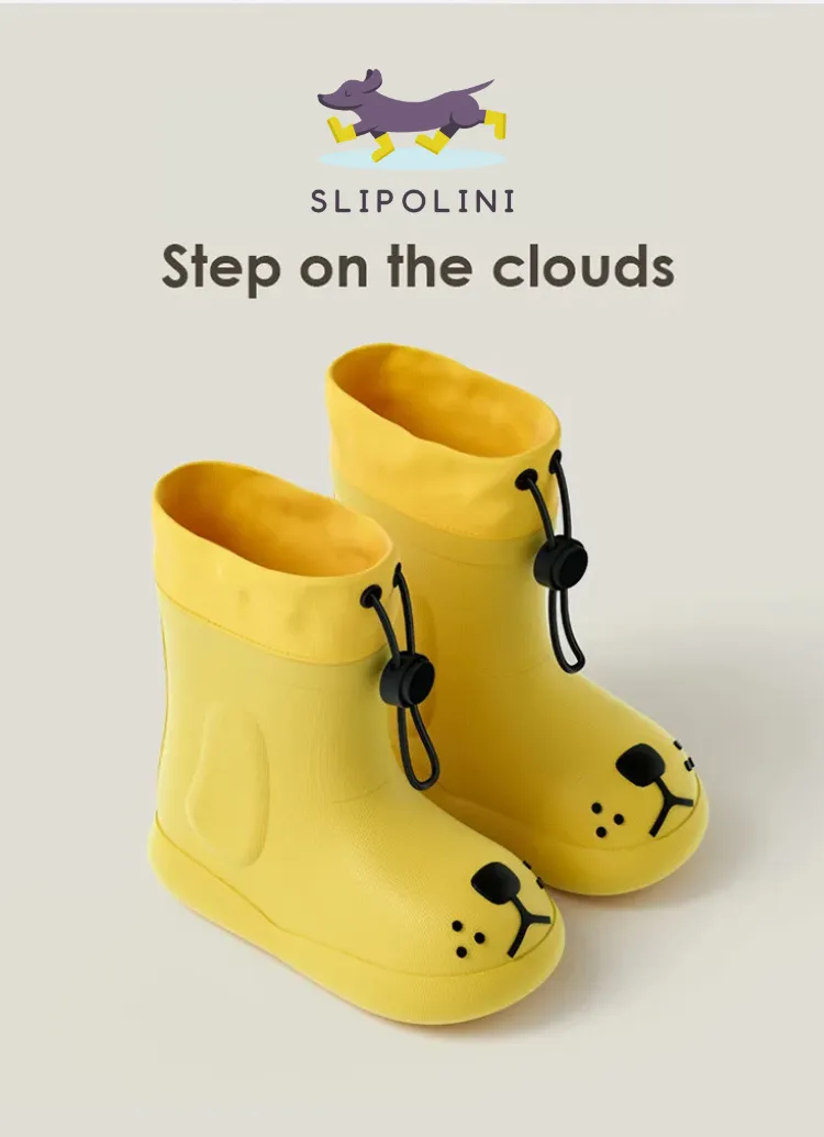 Puppy Paw Children's EVA Rain Boots - Fun Dog-Inspired Design, Available in Three Bright Colors, Waterproof and Durable - Perfect for Outdoor Adventures, Rainy Days, and Playtime in Any Weather