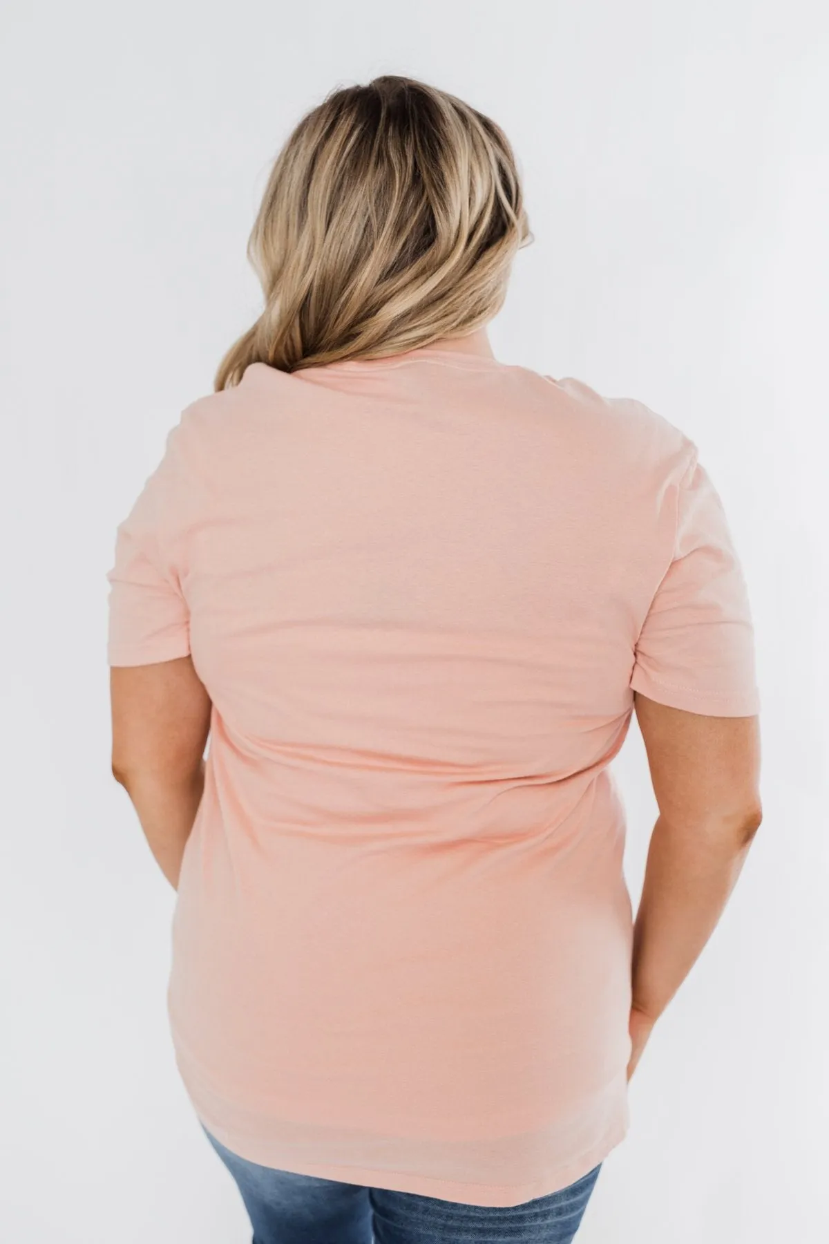 "Mama" Tee- Light Peach