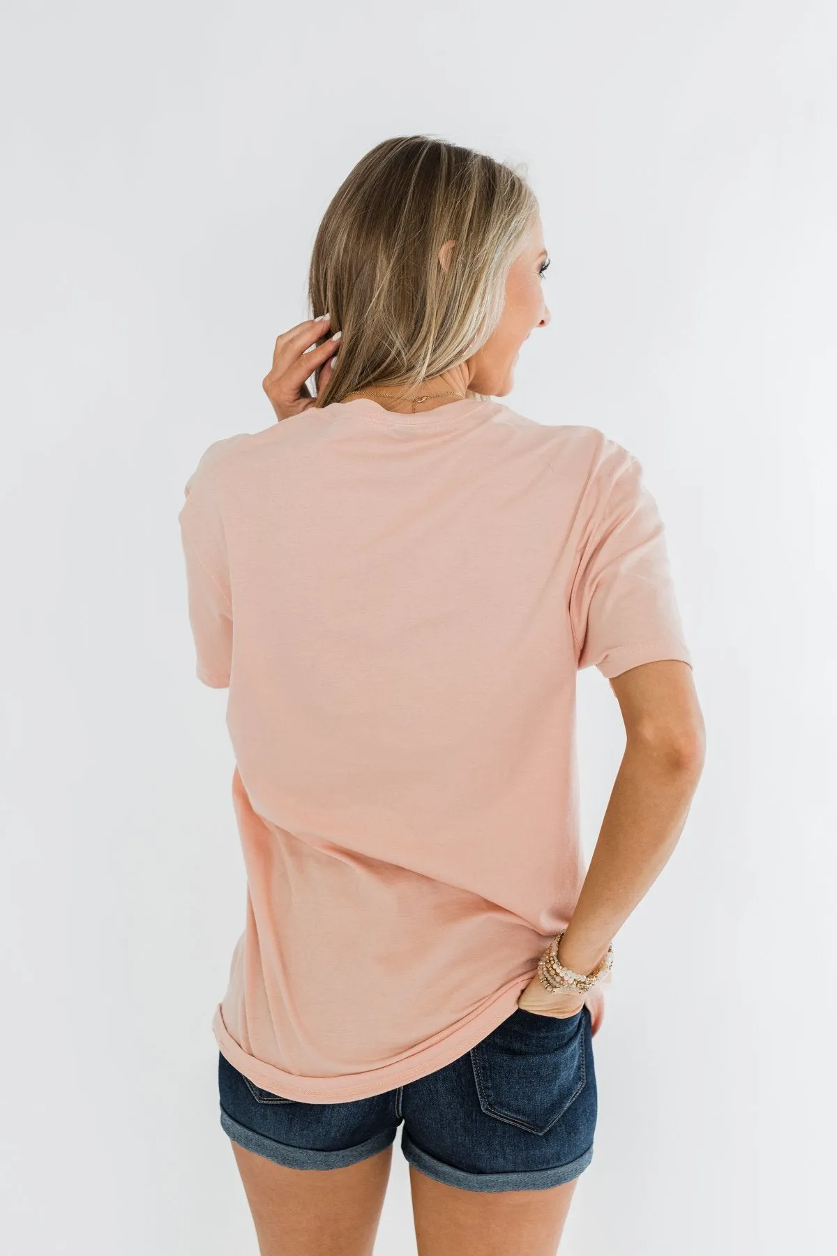 "Mama" Tee- Light Peach