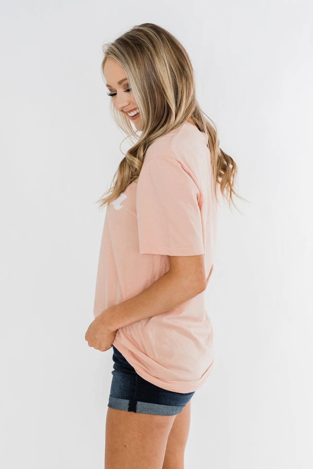 "Mama" Tee- Light Peach