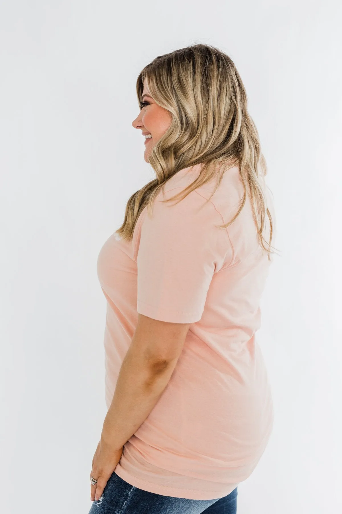 "Mama" Tee- Light Peach