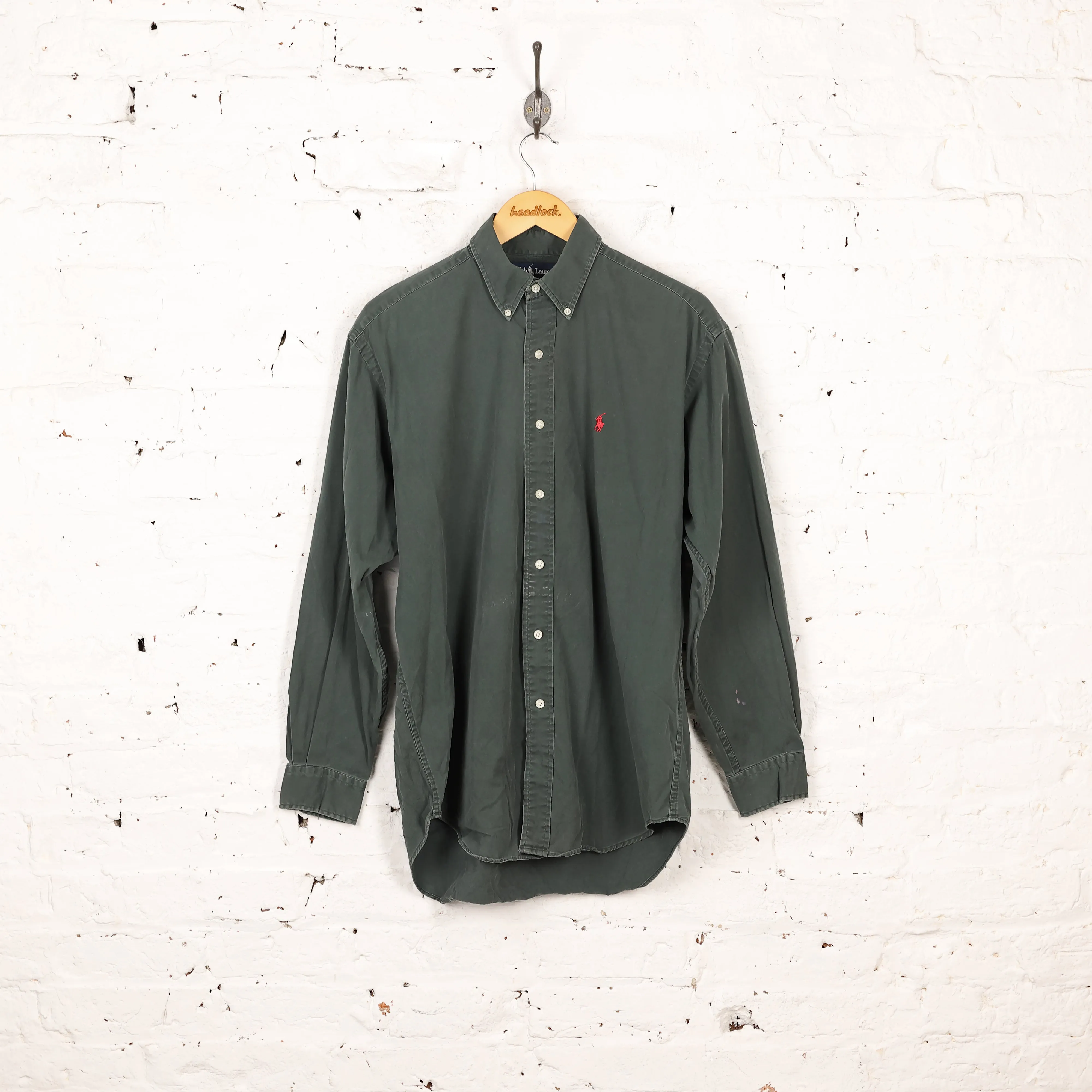 Ralph Lauren Blaire Button Down Shirt - Green - M