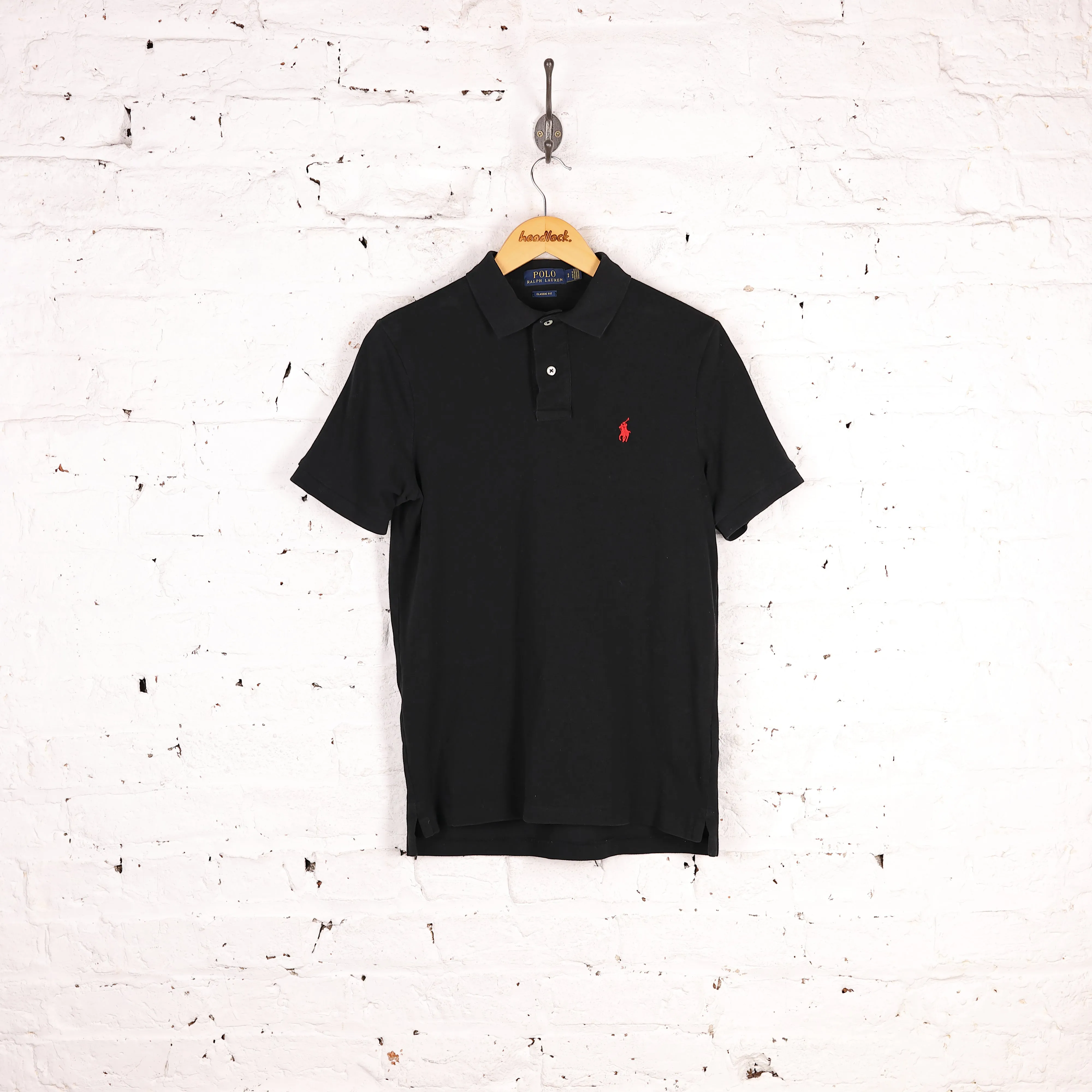 Ralph Lauren Short Sleeve Polo Shirt - Black - S