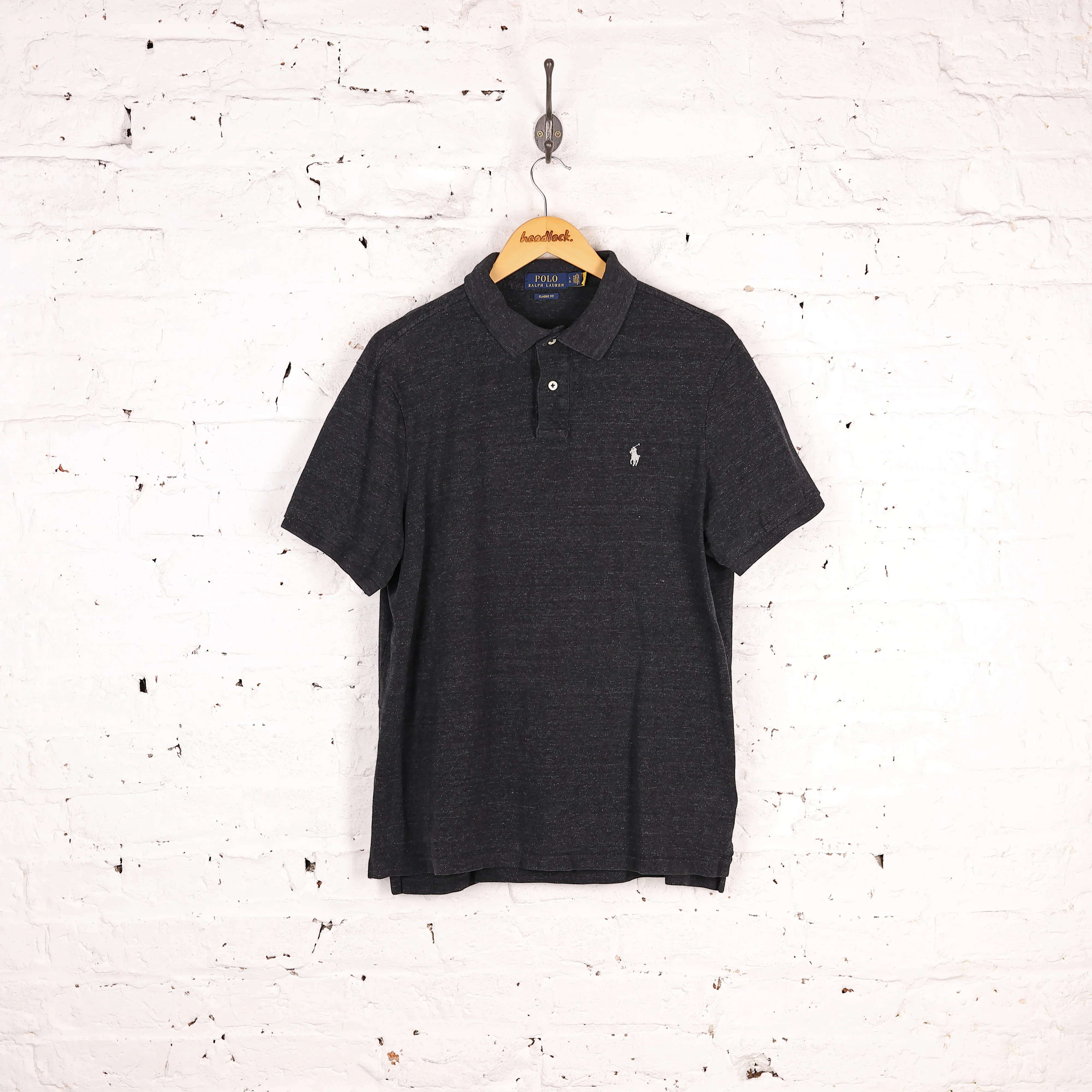 Ralph Lauren Short Sleeve Polo Shirt - Grey - L