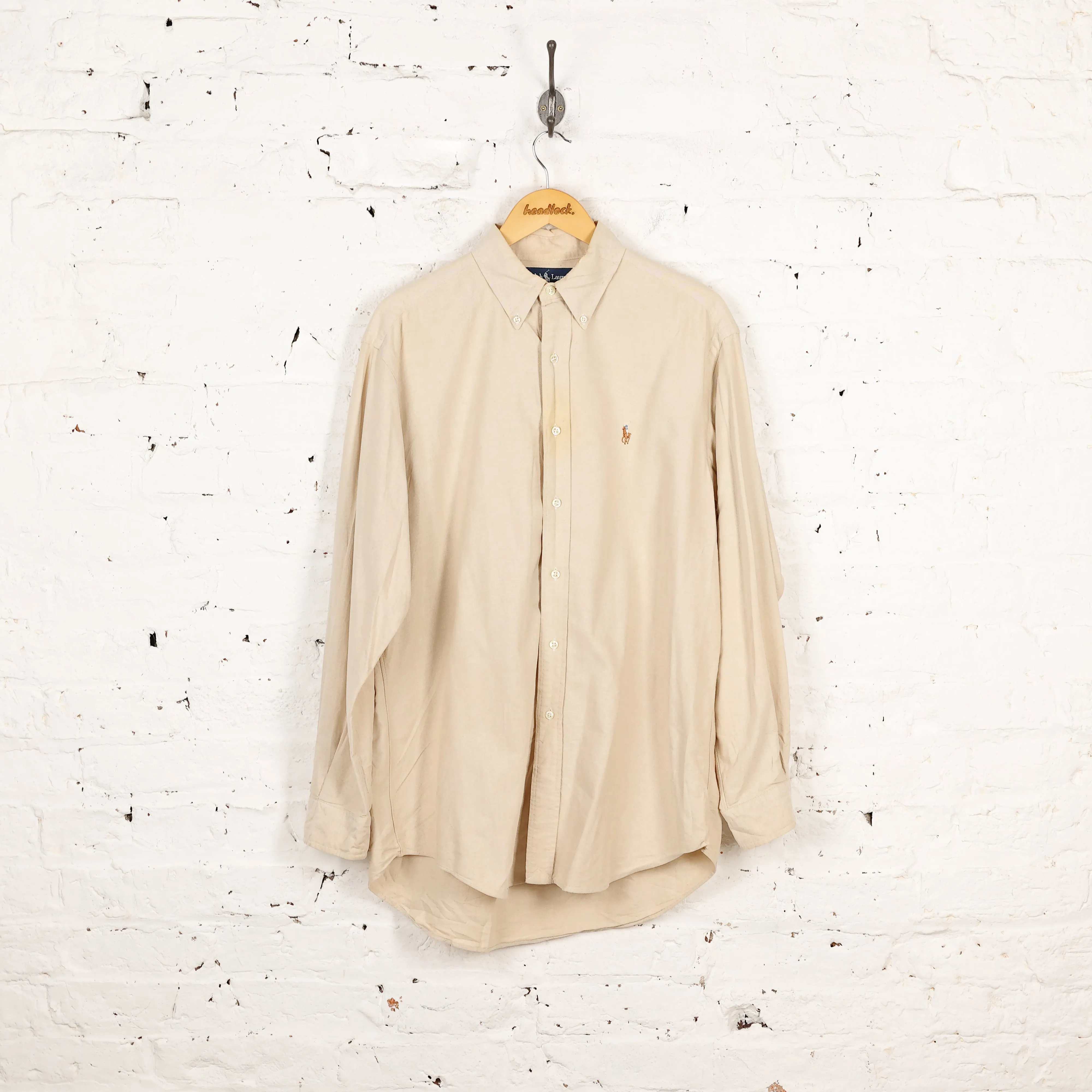 Ralph Lauren Yarmouth Oxford Shirt - Beige - L