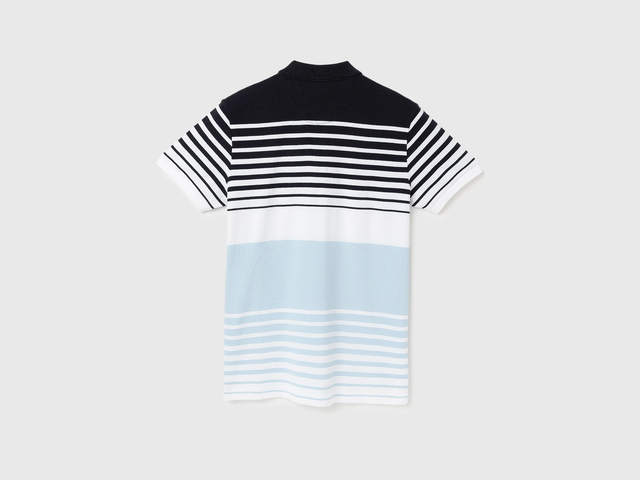 Regular Fit Polo Neck Striped T-Shirts
