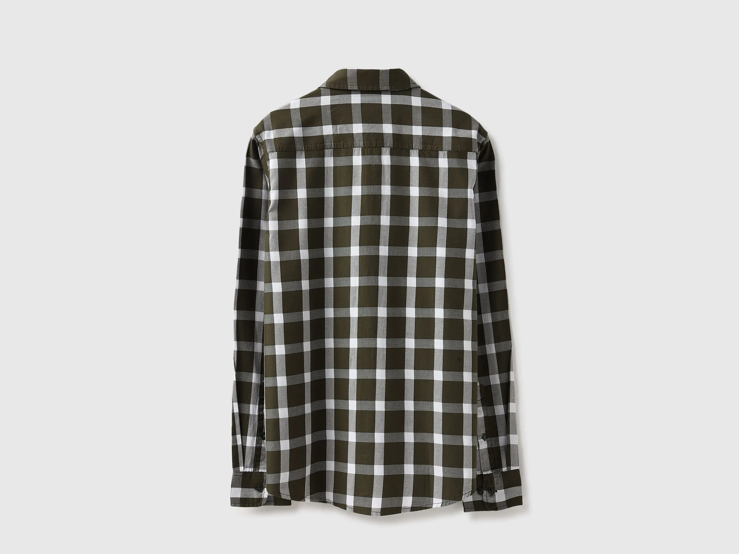Regular Fit Spread Collar Oxford Checkered Shirt