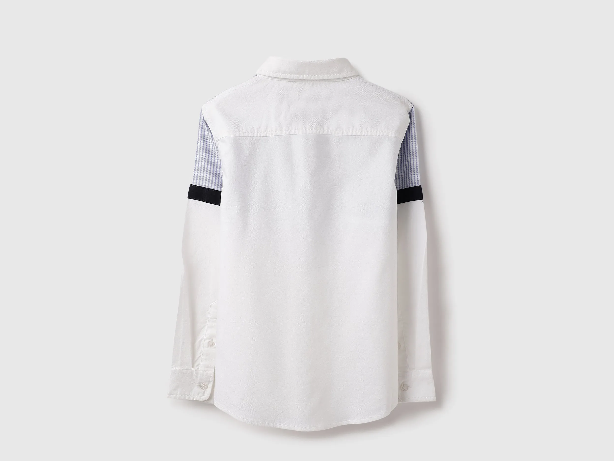 Regular Fit Spread Collar OXFORD Striped Shirt