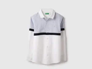 Regular Fit Spread Collar OXFORD Striped Shirt