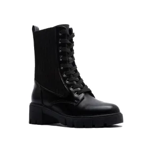 Renley Lace Up Bootie - Black