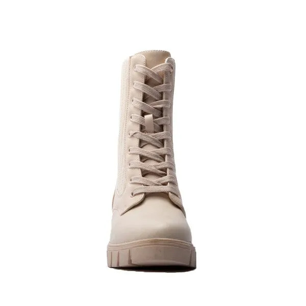 Renley Lace Up Bootie - Ivory