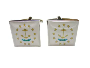 Rhode Island State Flag Design Cufflinks