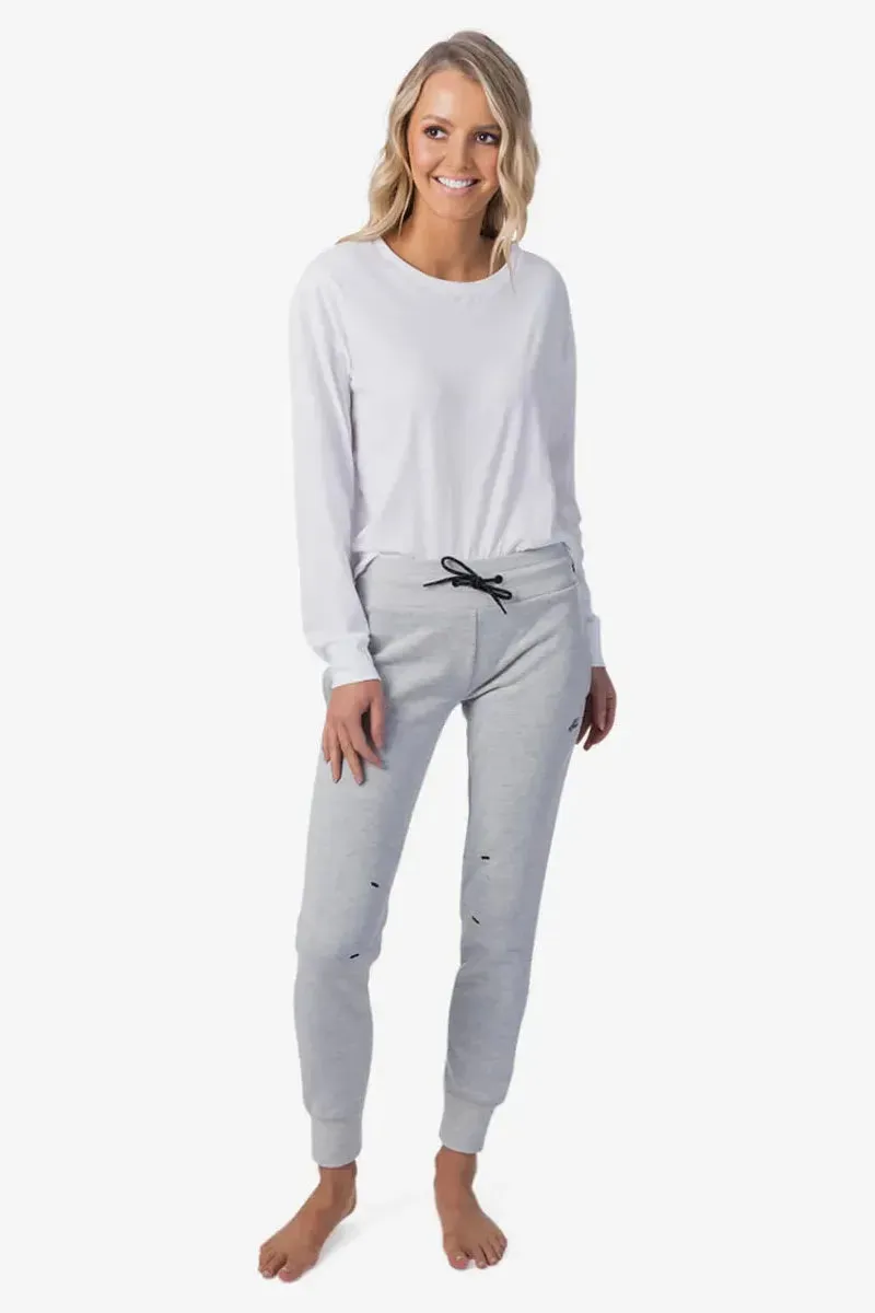 RIP CURL ANTI-SERIES FLUX II TRACKPANT - LIGHT GREY HEATHER