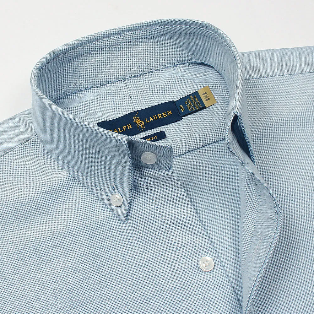 RL Arctic Blue Embroidered logo Oxford Shirt