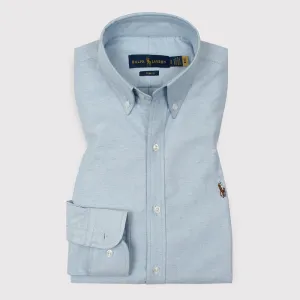 RL Arctic Blue Embroidered logo Oxford Shirt