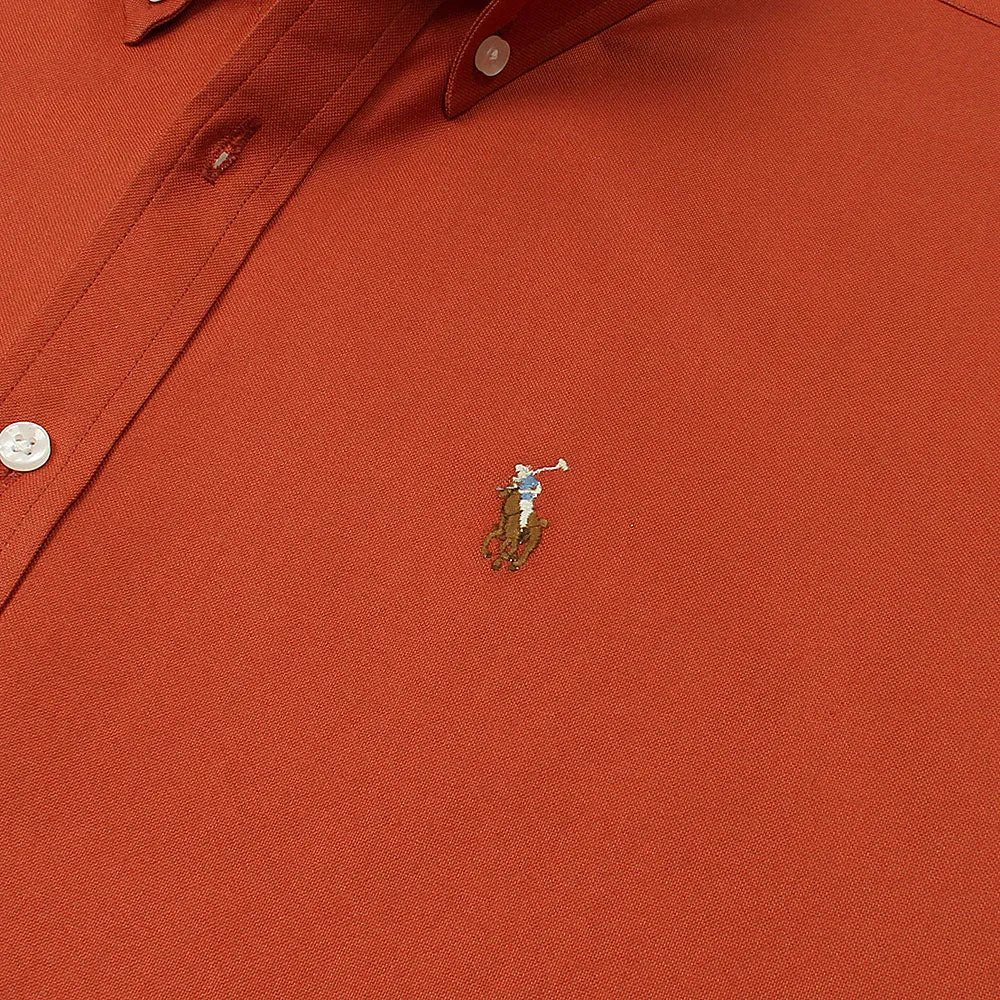 RL Fire Brick Embroidered logo Oxford Shirt