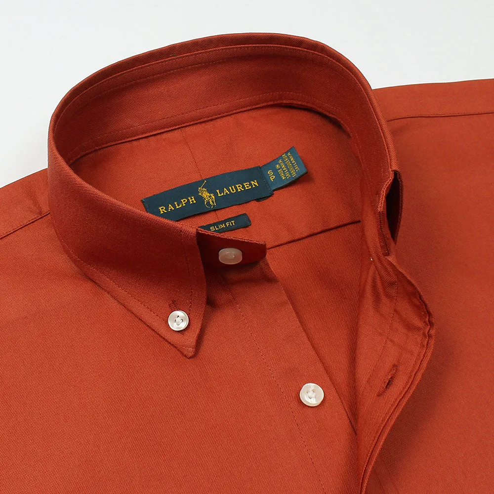 RL Fire Brick Embroidered logo Oxford Shirt