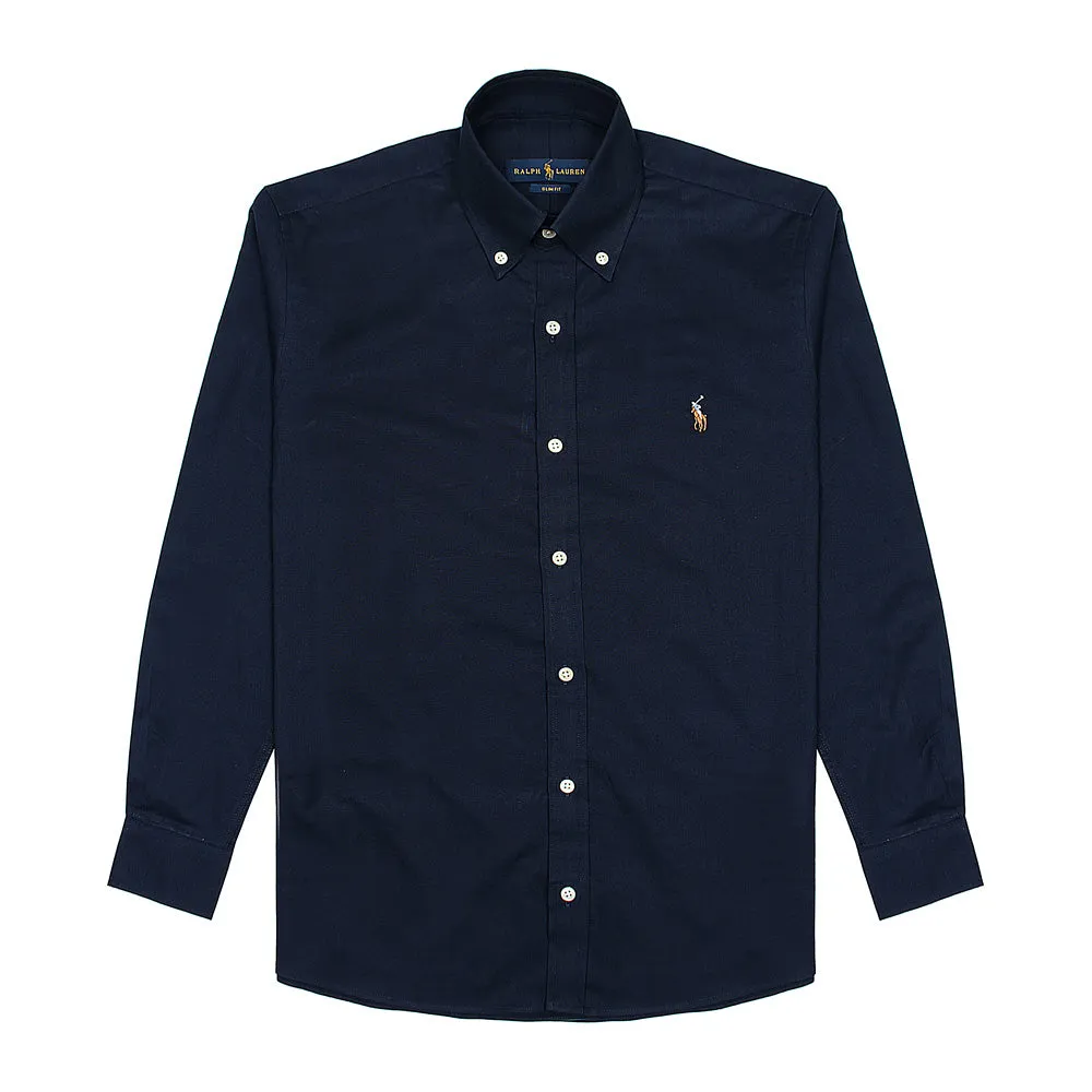 RL Navy embroidered logo Oxford Shirt