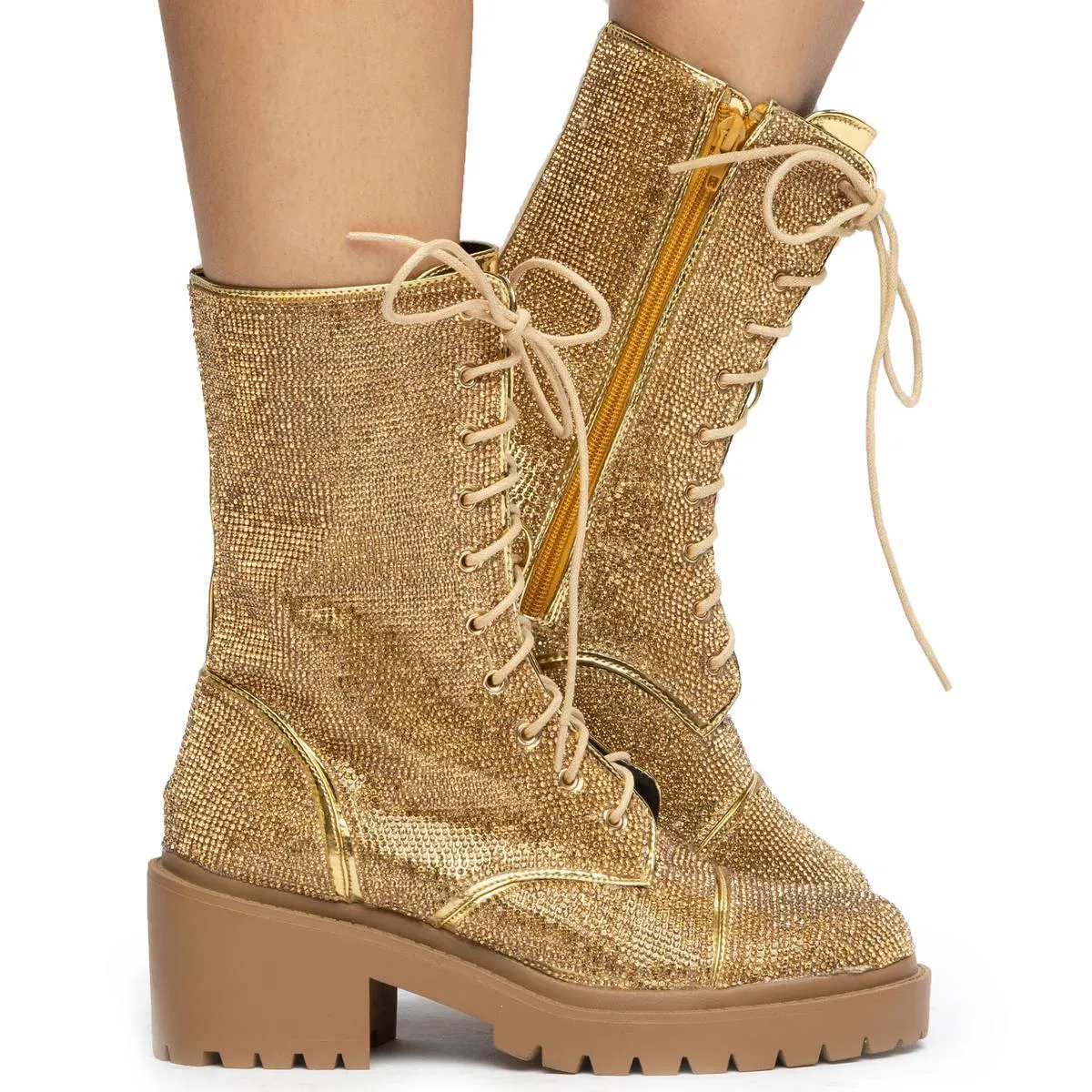 Rosalba-1 Rhinestone Booties