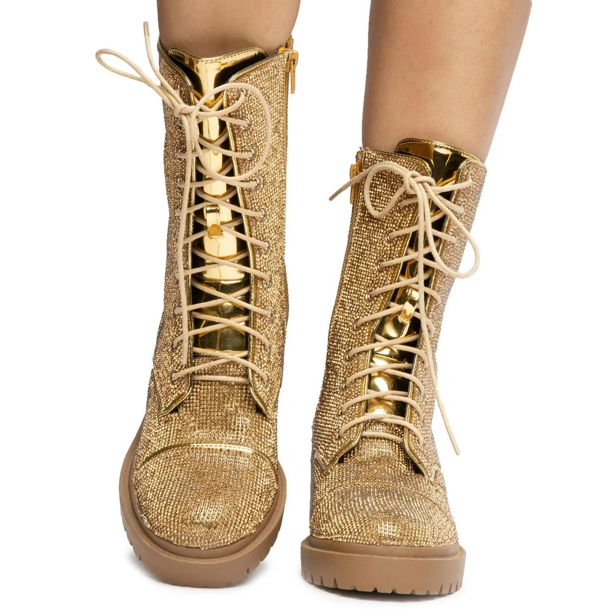 Rosalba-1 Rhinestone Booties