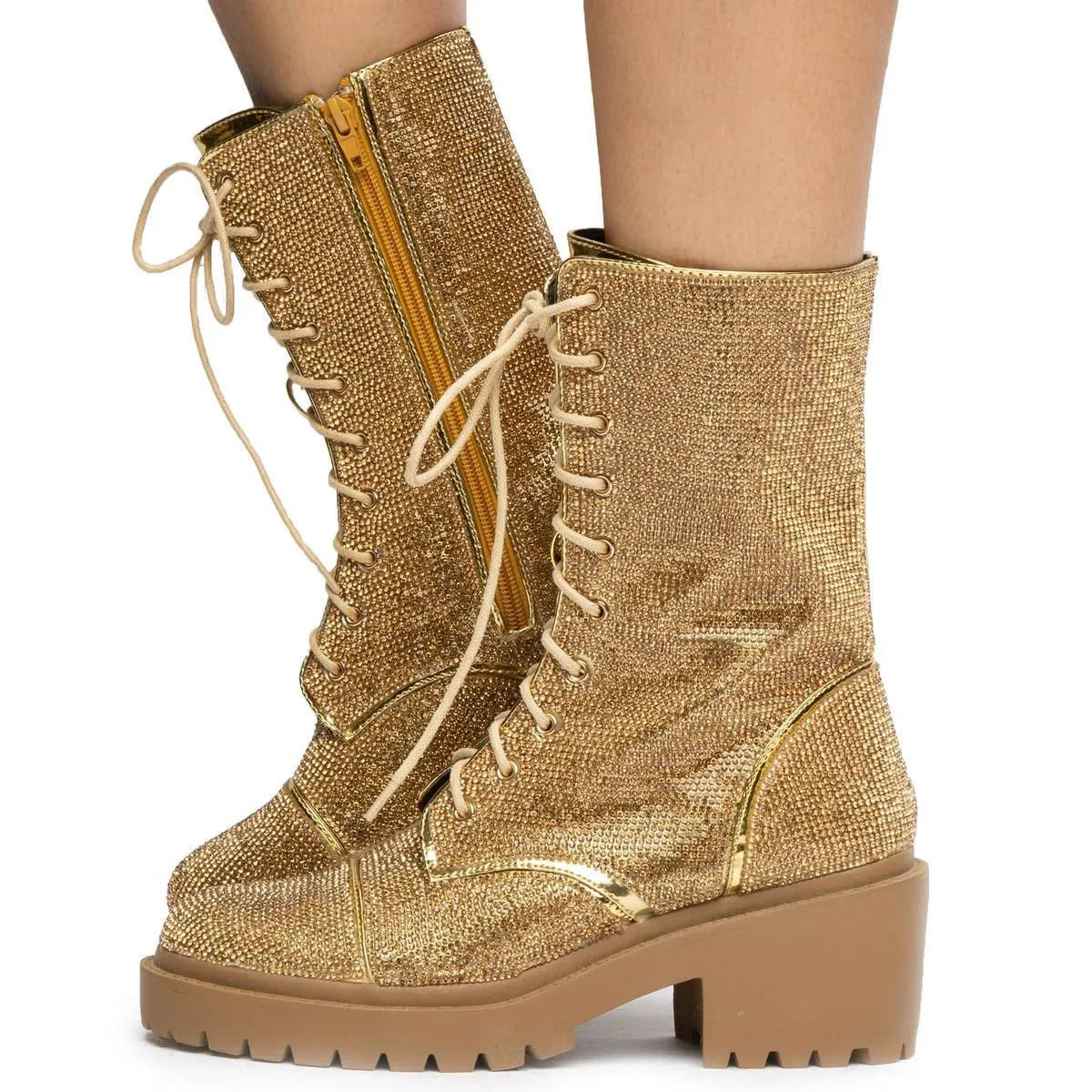Rosalba-1 Rhinestone Booties