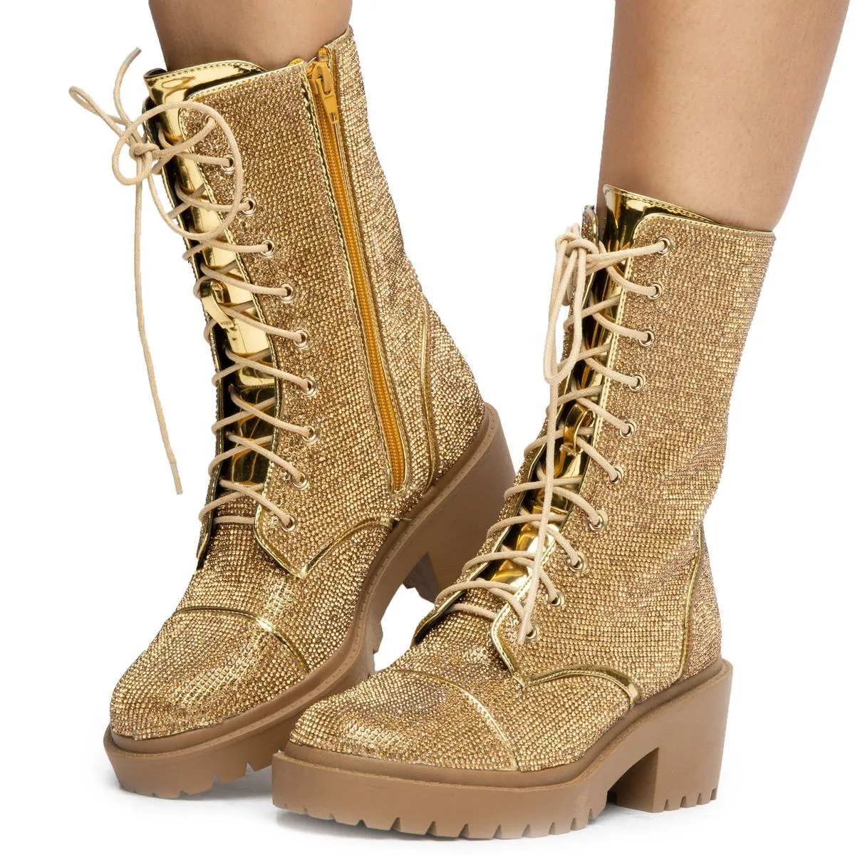 Rosalba-1 Rhinestone Booties