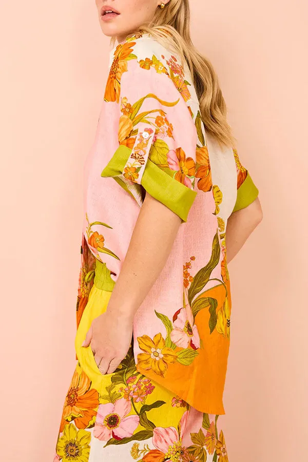 Ruby™ - Floral Oversized Blouse