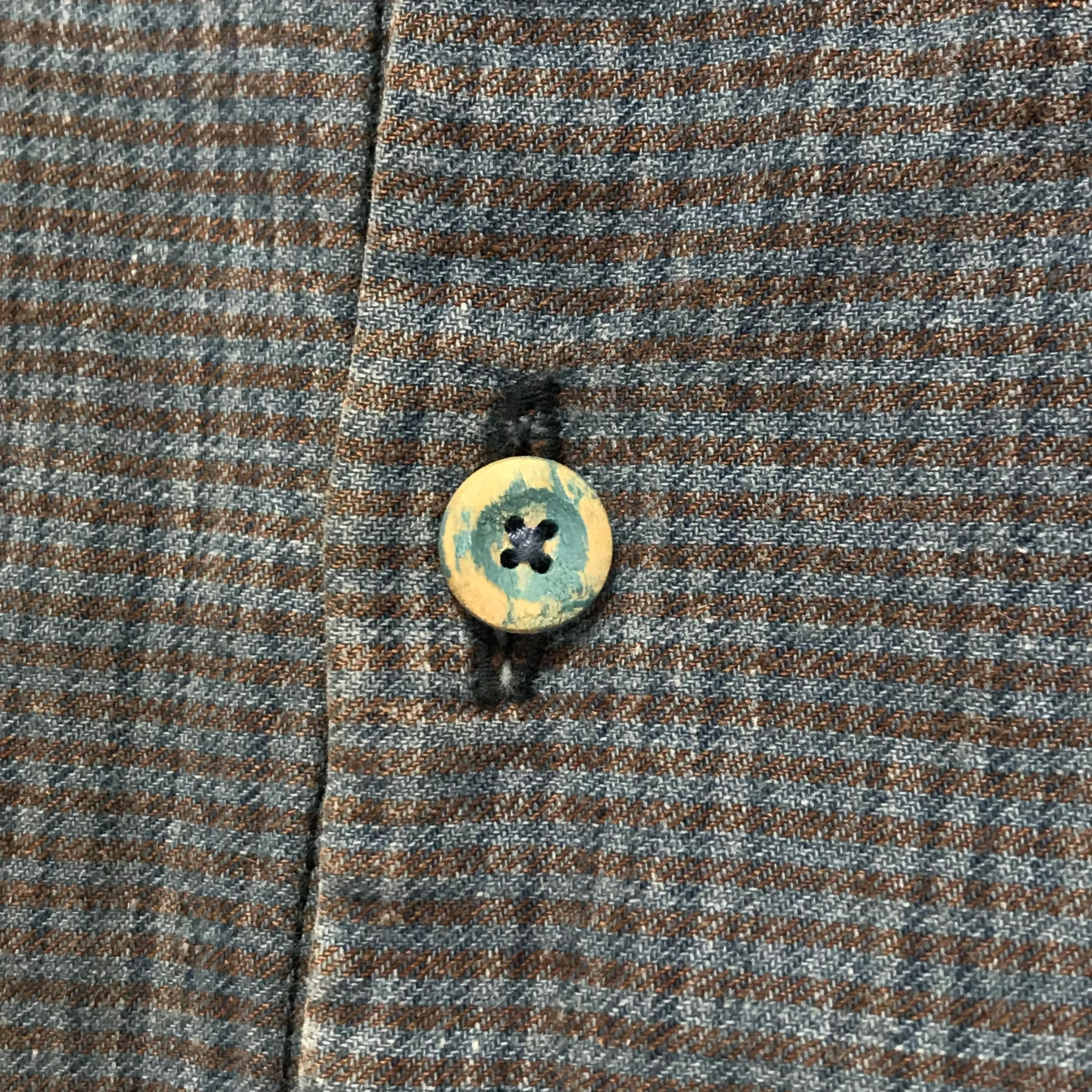 [S] Visvim 14SS Long Rider Indigo Check L/S Shirt Cotton / Linen