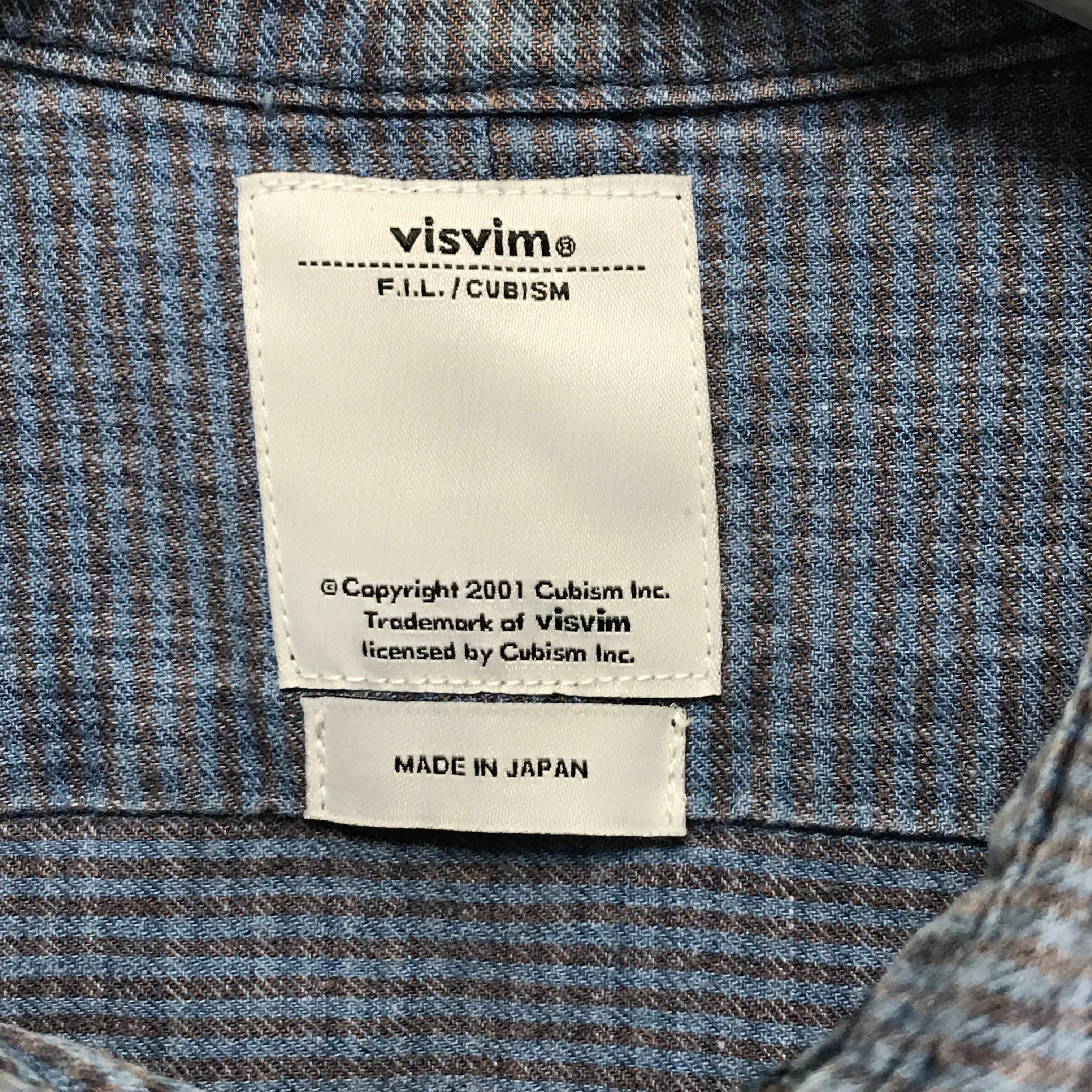 [S] Visvim 14SS Long Rider Indigo Check L/S Shirt Cotton / Linen