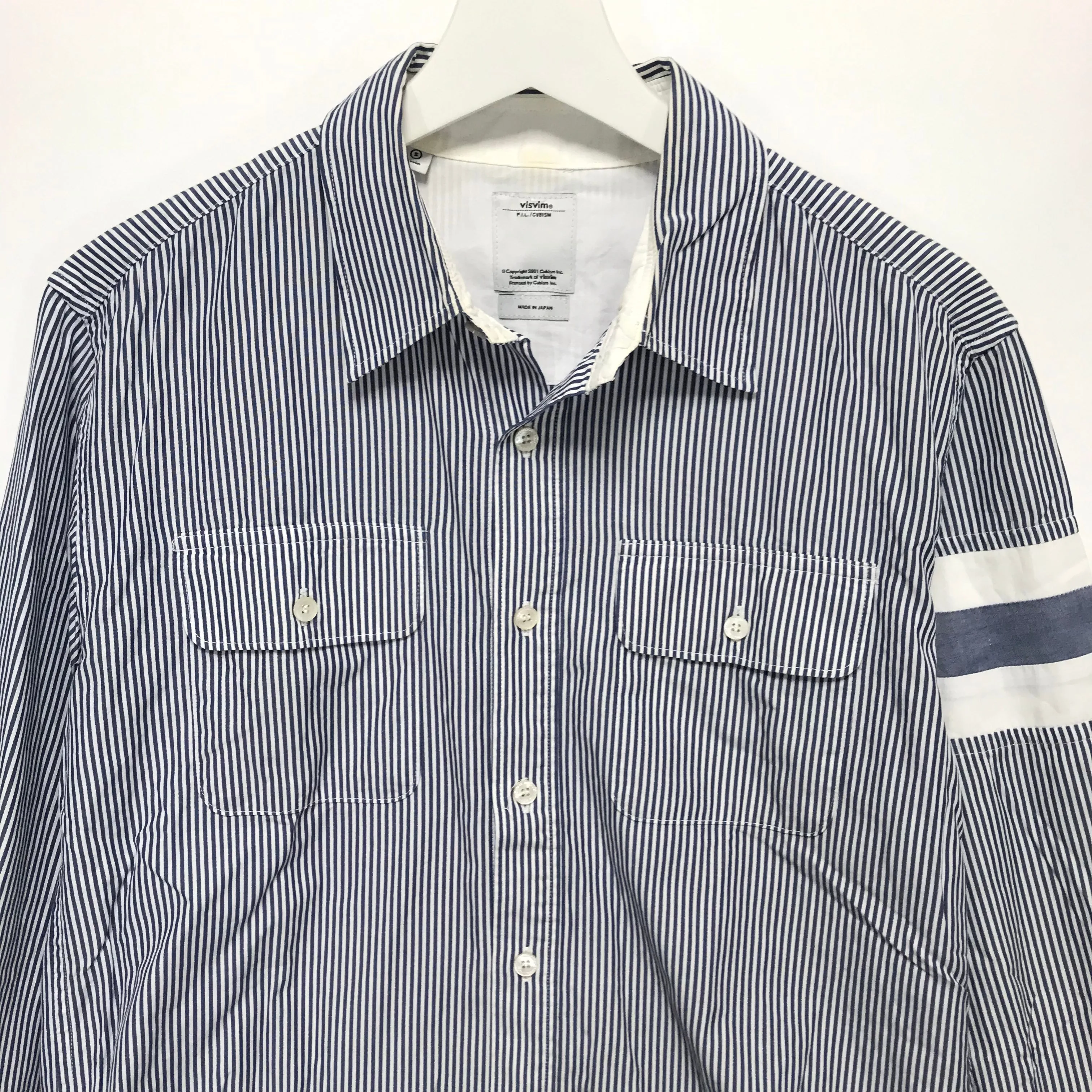 [S] Visvim Ahab Stripe L/S Shirt