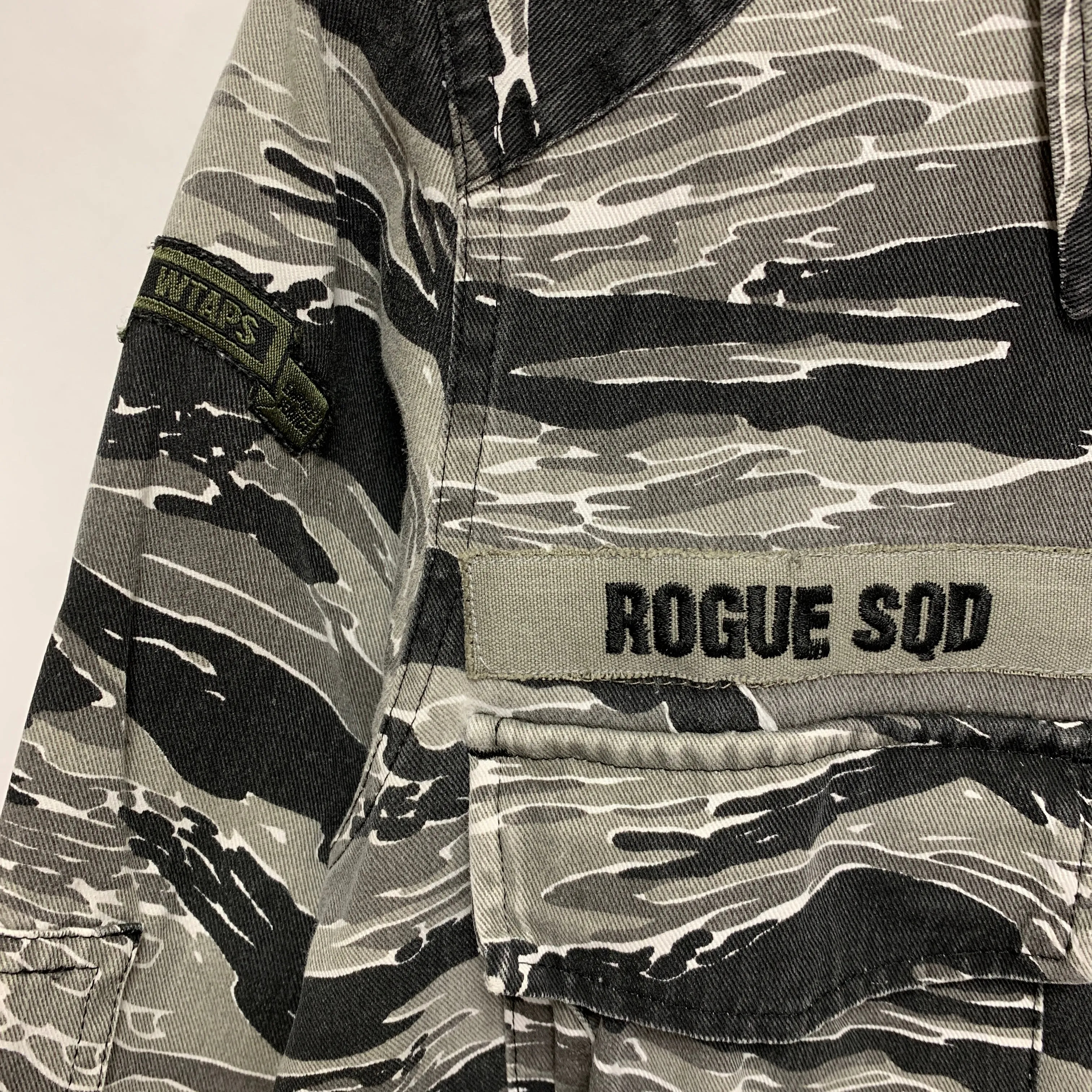 [S] WTAPS x UNDERCOVER Tiger Camo Rogue Squad Jungle L/S Shirt Jacket Grey