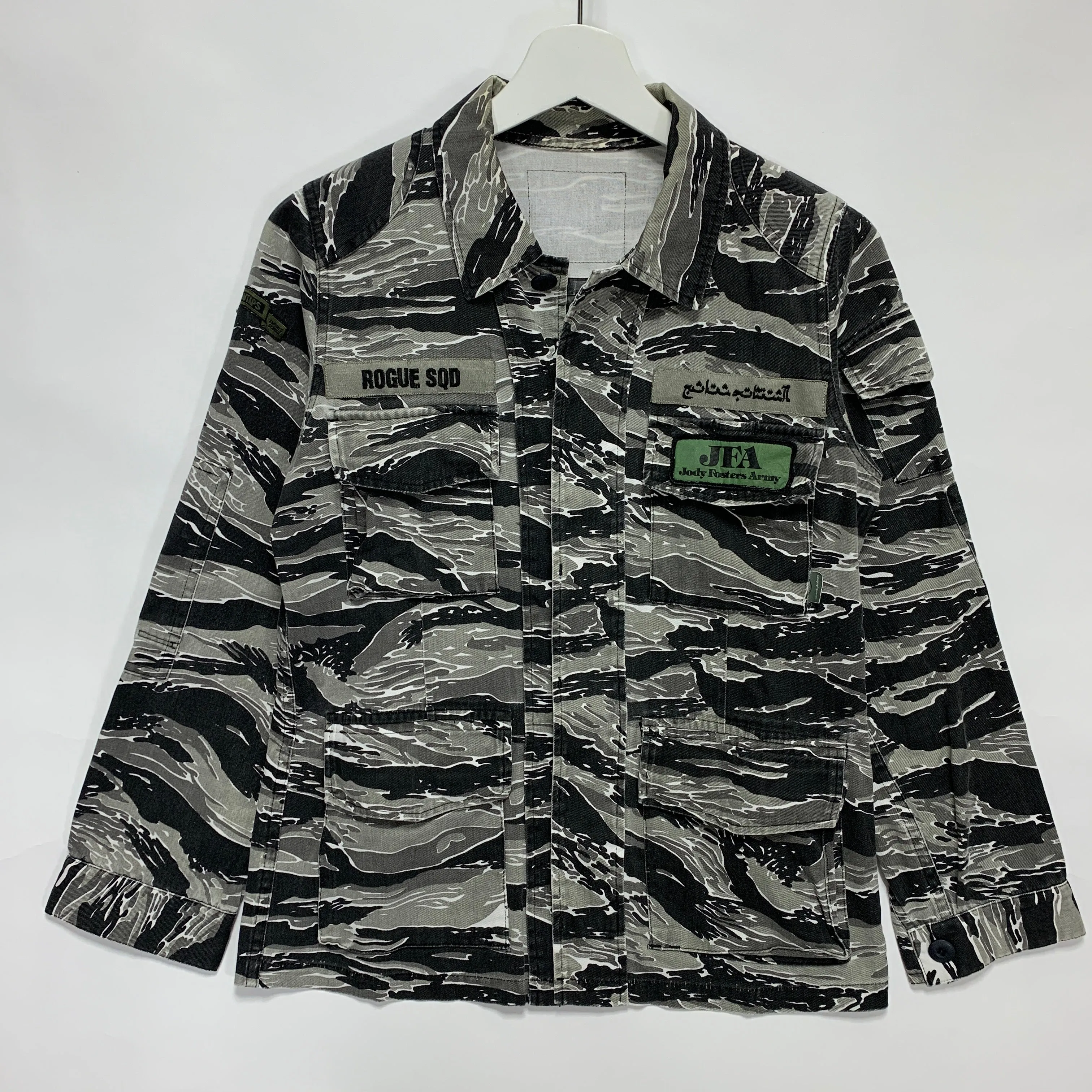 [S] WTAPS x UNDERCOVER Tiger Camo Rogue Squad Jungle L/S Shirt Jacket Grey