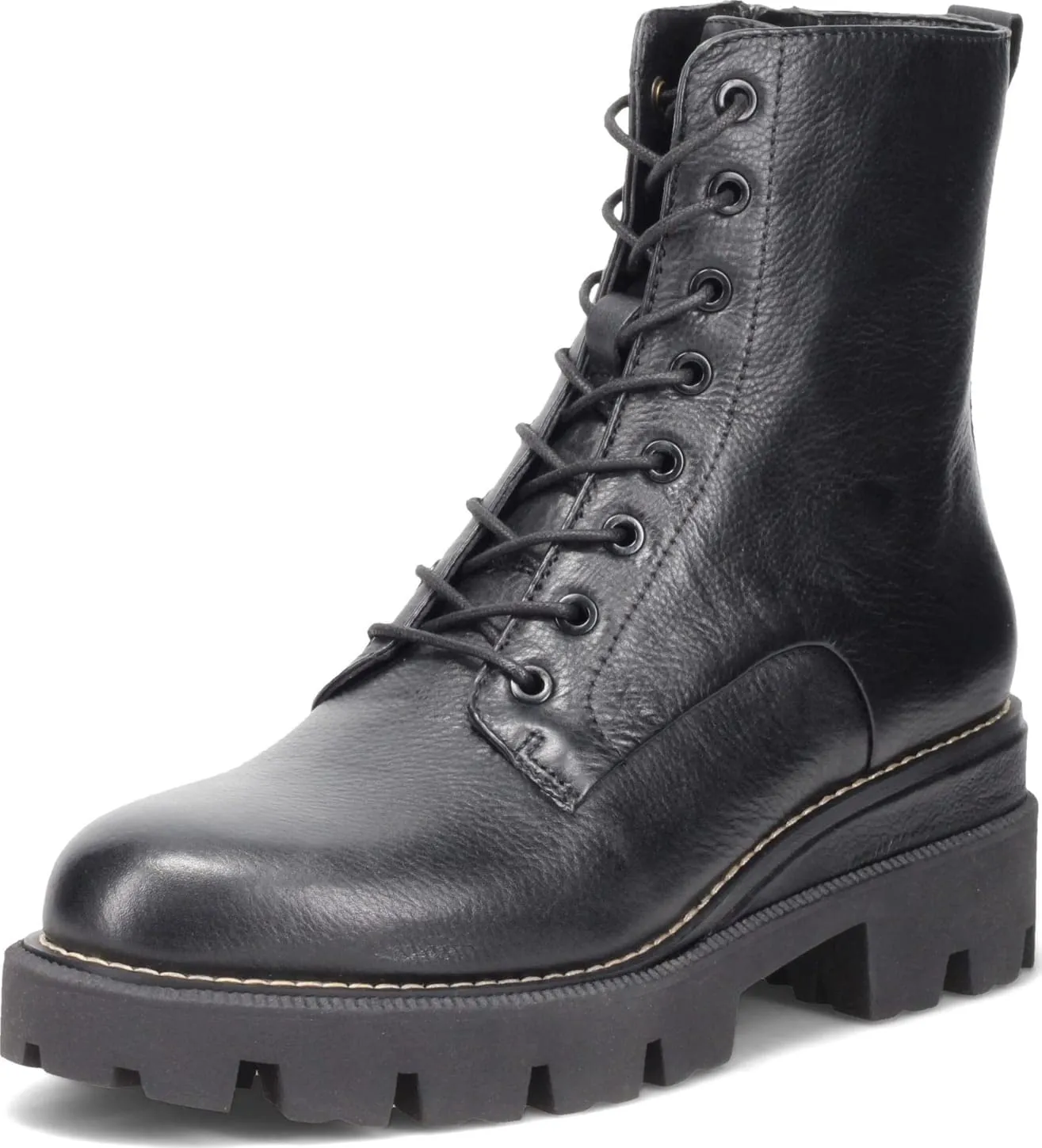 Sam Edelman womens Garret Combat Boot, Black Waterproof, 7.5 US
