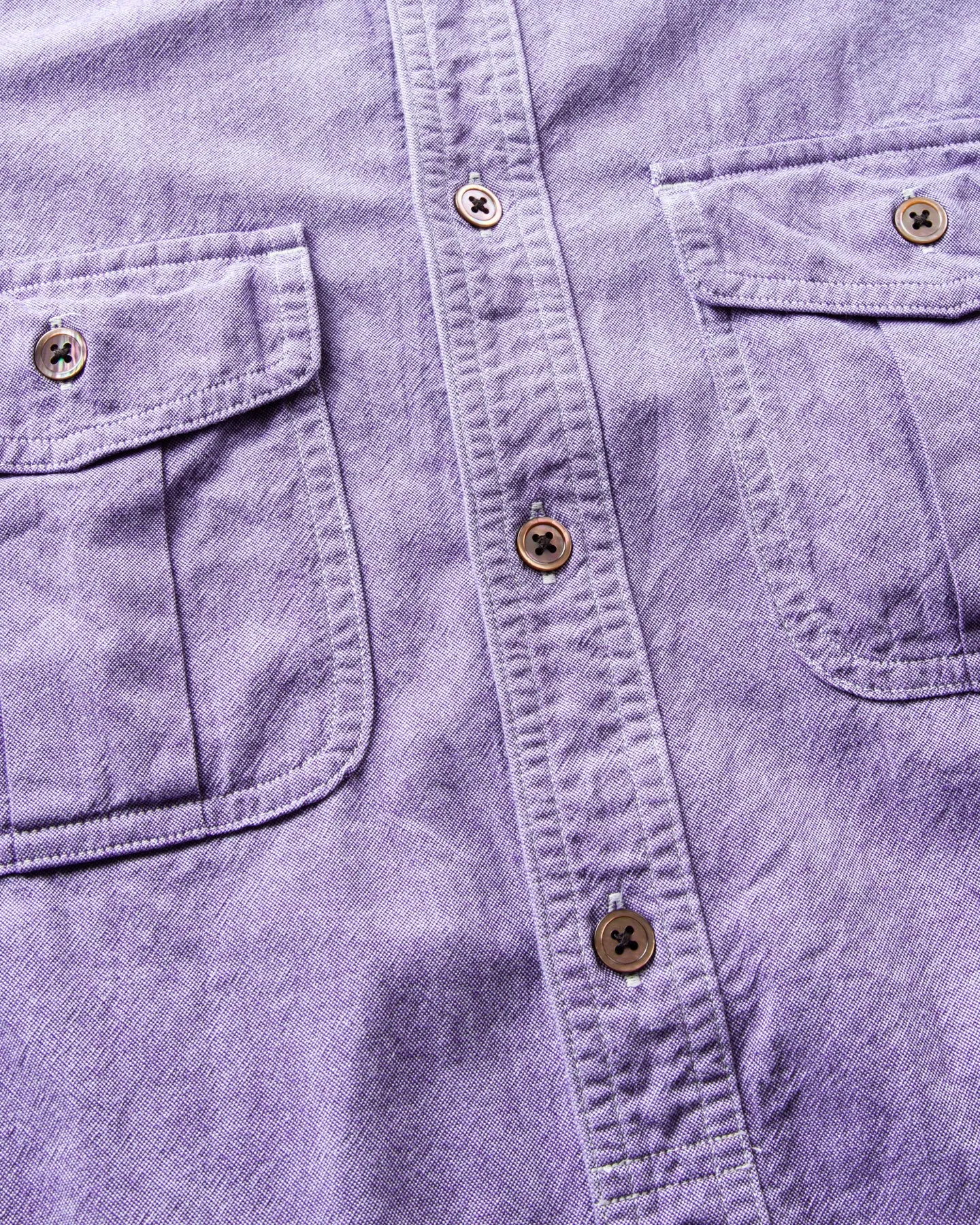 Second Hand Nigel Cabourn British Officers Cotton Shirt Two Tone Size 48