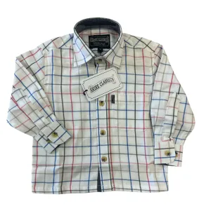 Shire Classics Kids White Checked Shirt