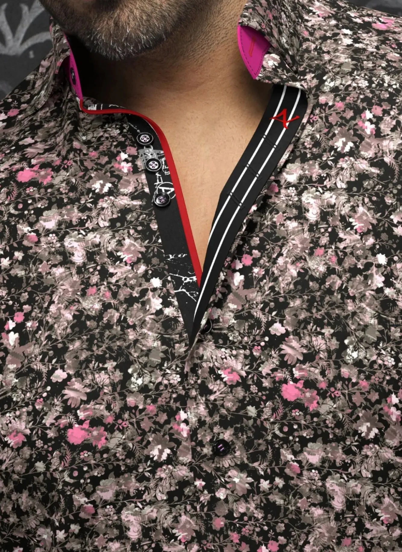 Shirt Eliade Black Stretch