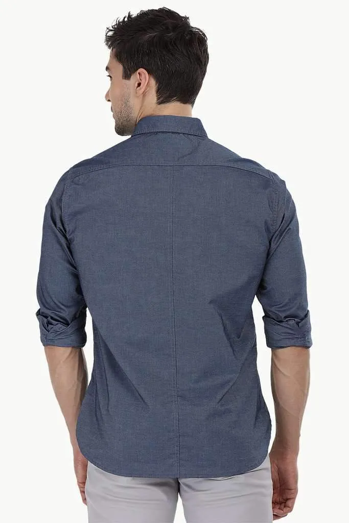 Shirt with Box Pleated Pockets