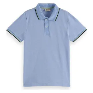 Short-Sleeved Polo - Blue Melange